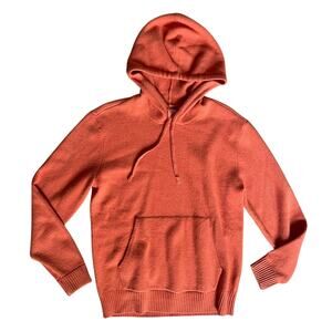 Everlane 100% Wool Felted Merino Hoodie in Orange Size Medium